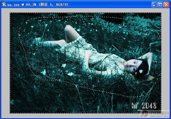 Photoshop打造美女成暗夜精灵的效果