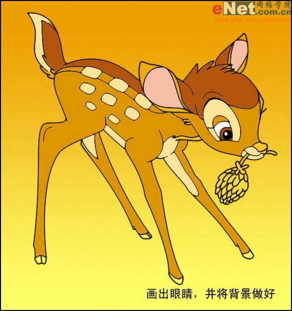 鼠绘迪士尼经典卡通角色小鹿斑比