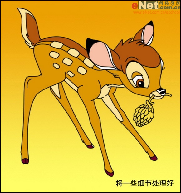 鼠绘迪士尼经典卡通角色小鹿斑比